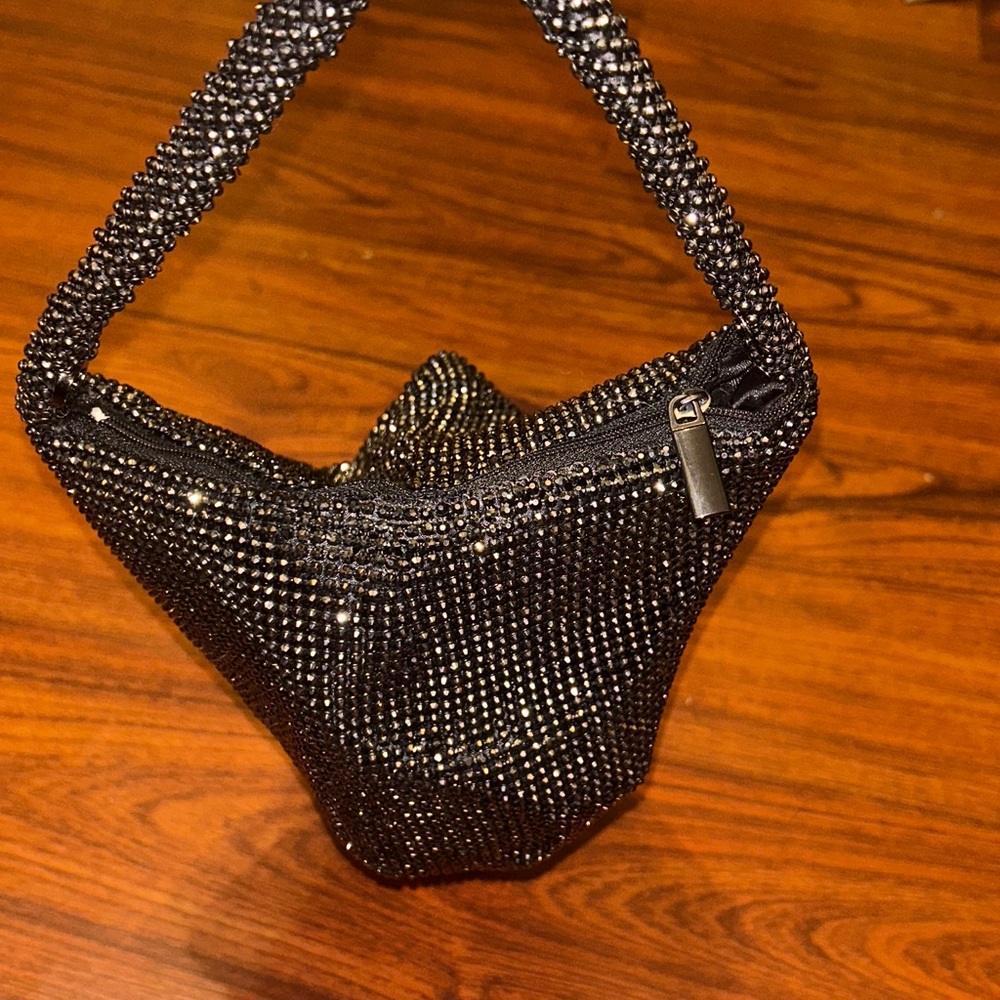 Jessica McClintock Women's Evening Metal Mesh Clutch Wristlet Handbag